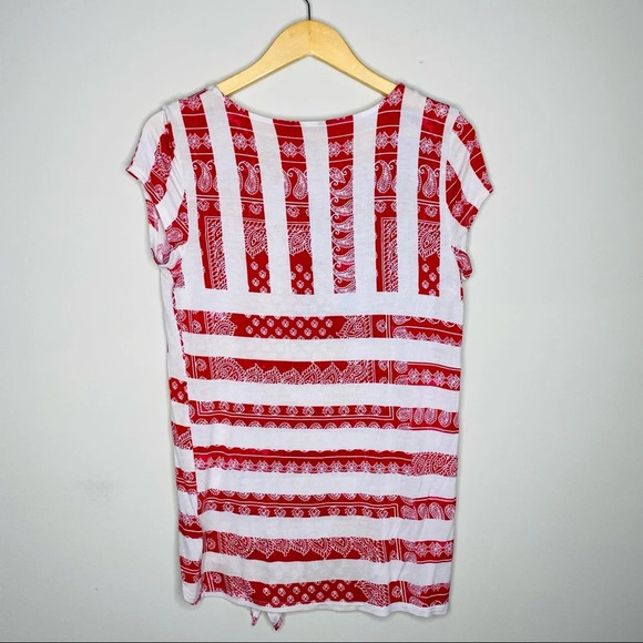 Rock & Republic Patchwork Paisley Stars And Stripes Top Size Small America USA - Picture 6 of 8